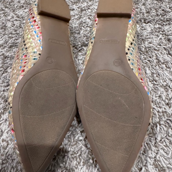 Nine West Beige Woven Flats with Multicolor Accents - Picture 4 of 4